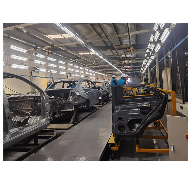 Full Electric Car Assembly Production Line Car jig Body Robots Repair Test Line