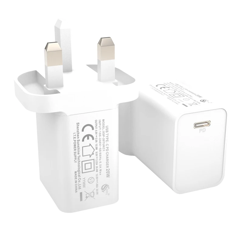 Pd 3,0 20 Вт настенное зарядное устройство uk 20 Вт usb c быстрое зарядное устройство для iphone 12 мини ipad apple