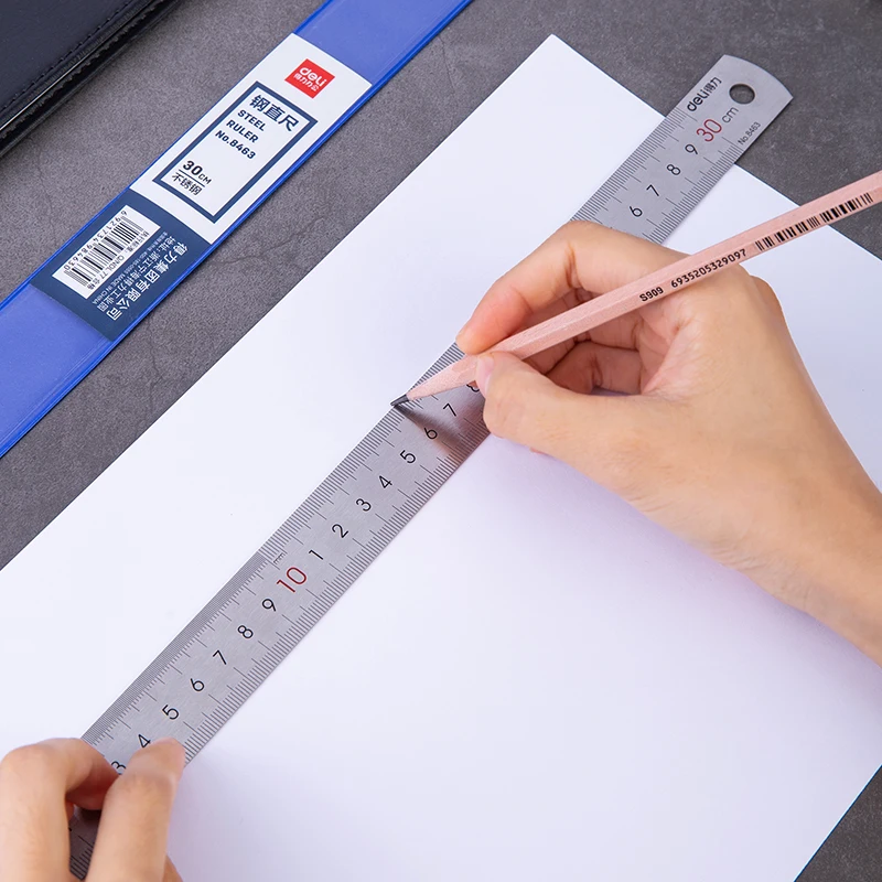 Student Small Stainless Steel Metal Ruler
