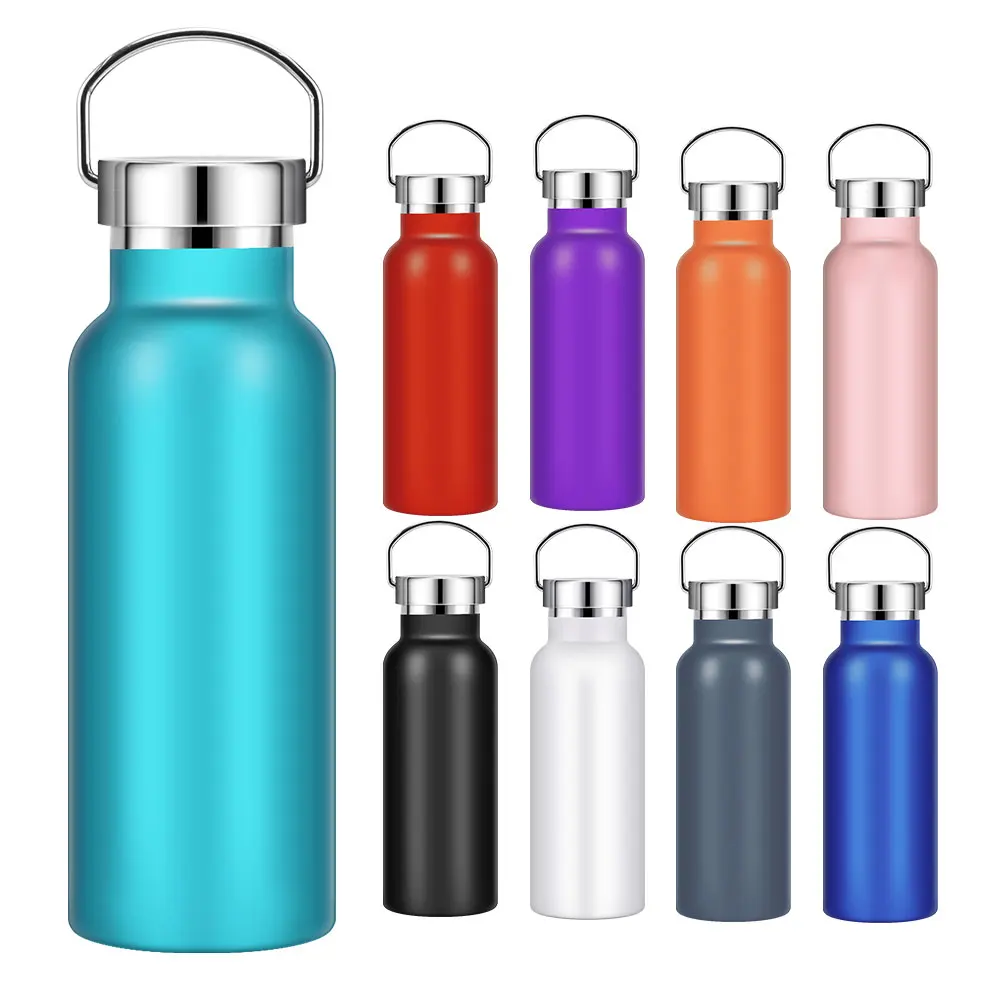 Eco Friendly Double Wall Stainless Steel Bike Water Bottle  Metal Thermos Flask