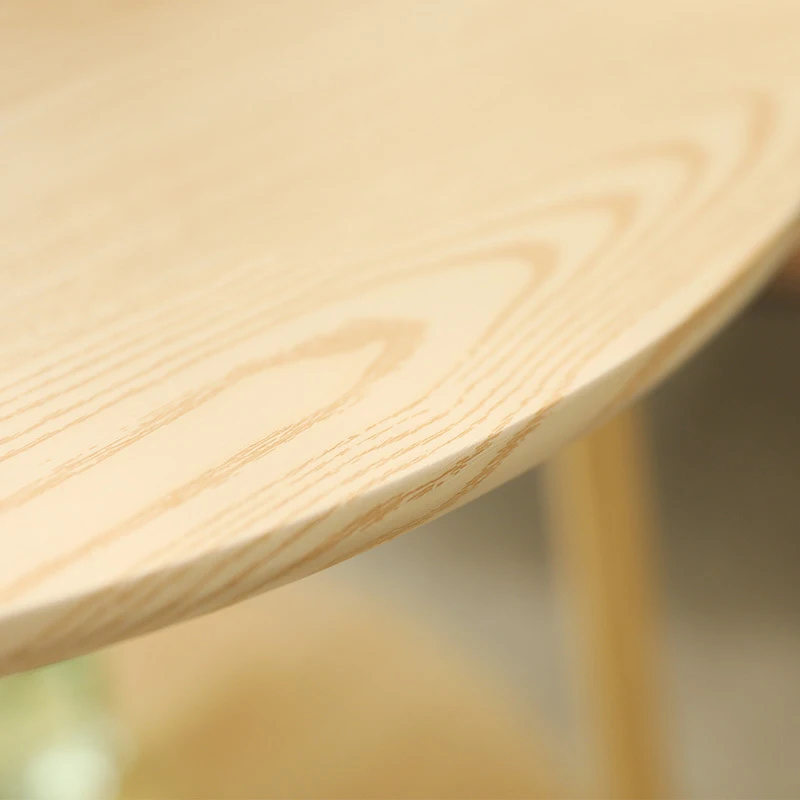 Round Cafe MDF Laptop Reception Wood Console Tea Coffee Dining Table