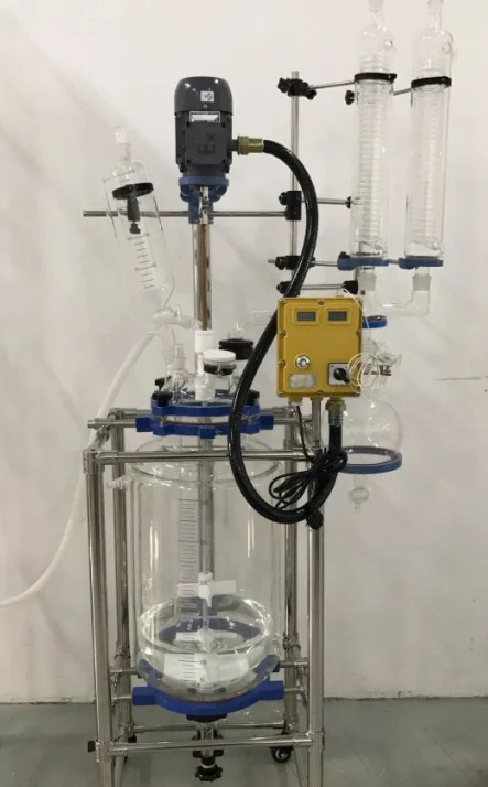 50l Jacketed Bio Glass Reactor