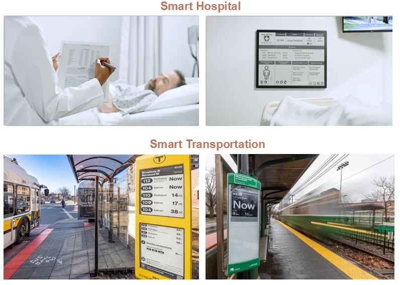 31 Inches Big Eink Signage Screen for Signage Advertisement, Displaying in Airport, Hospital, Shopping Mall Readable  Outdoor