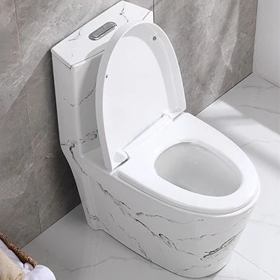 Luxury Commode Ceramic One Piece Bathroom WC Chinese Girl Toilet Marble Toilet Seat