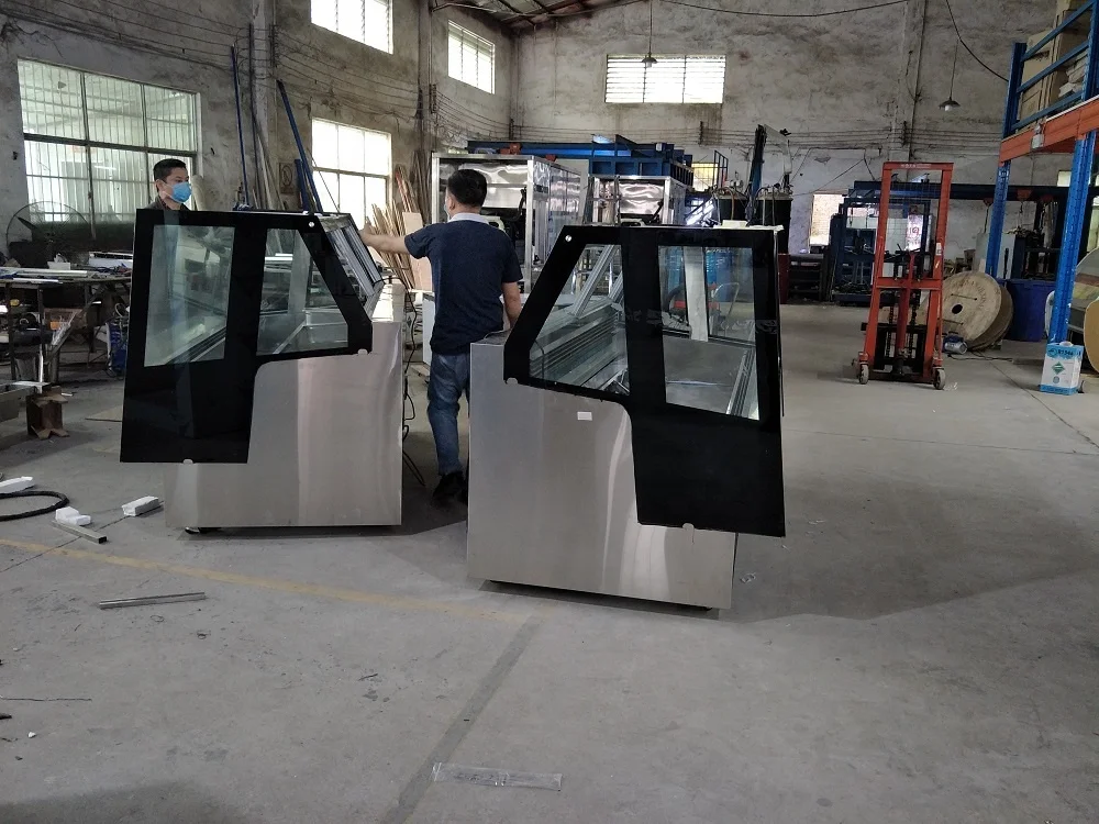 popular icce cream display showcase popsicle display cabinet 24 trays large capacity auto-defrost gelato display cabinet