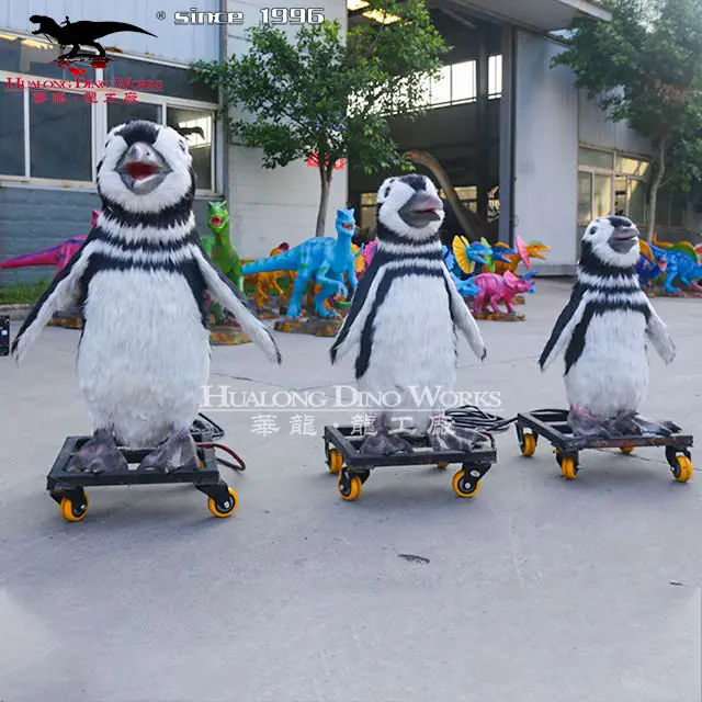 Amimatronic Amusement Animal Model Realistic Life Size Penguin Statue