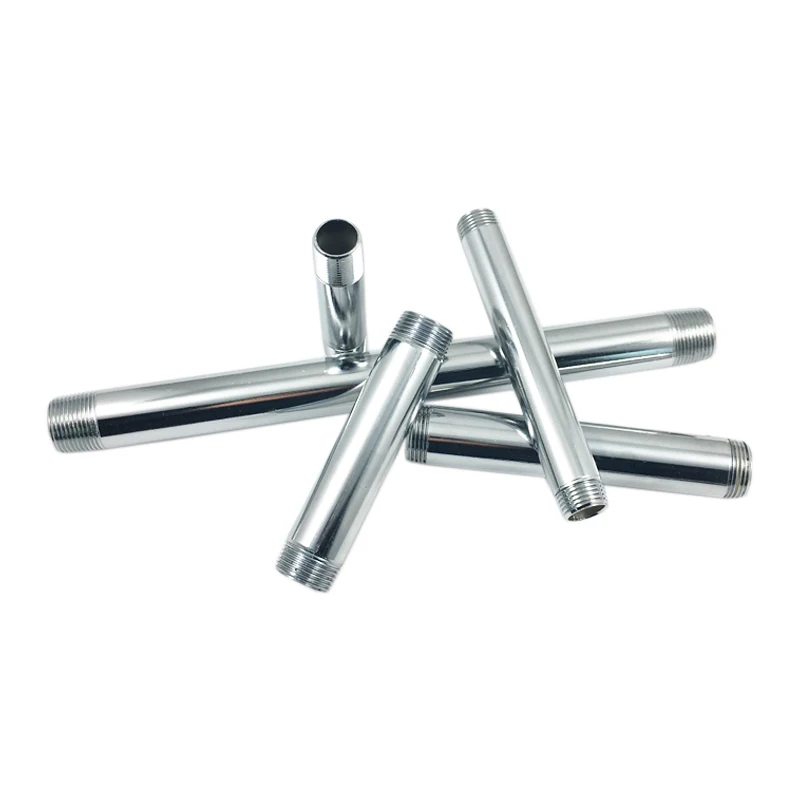 1 inch steel pipe nipple sandblasted carbon steel 1/2 inch X 10CM pipe nipples SCH40 welded pipe nipple