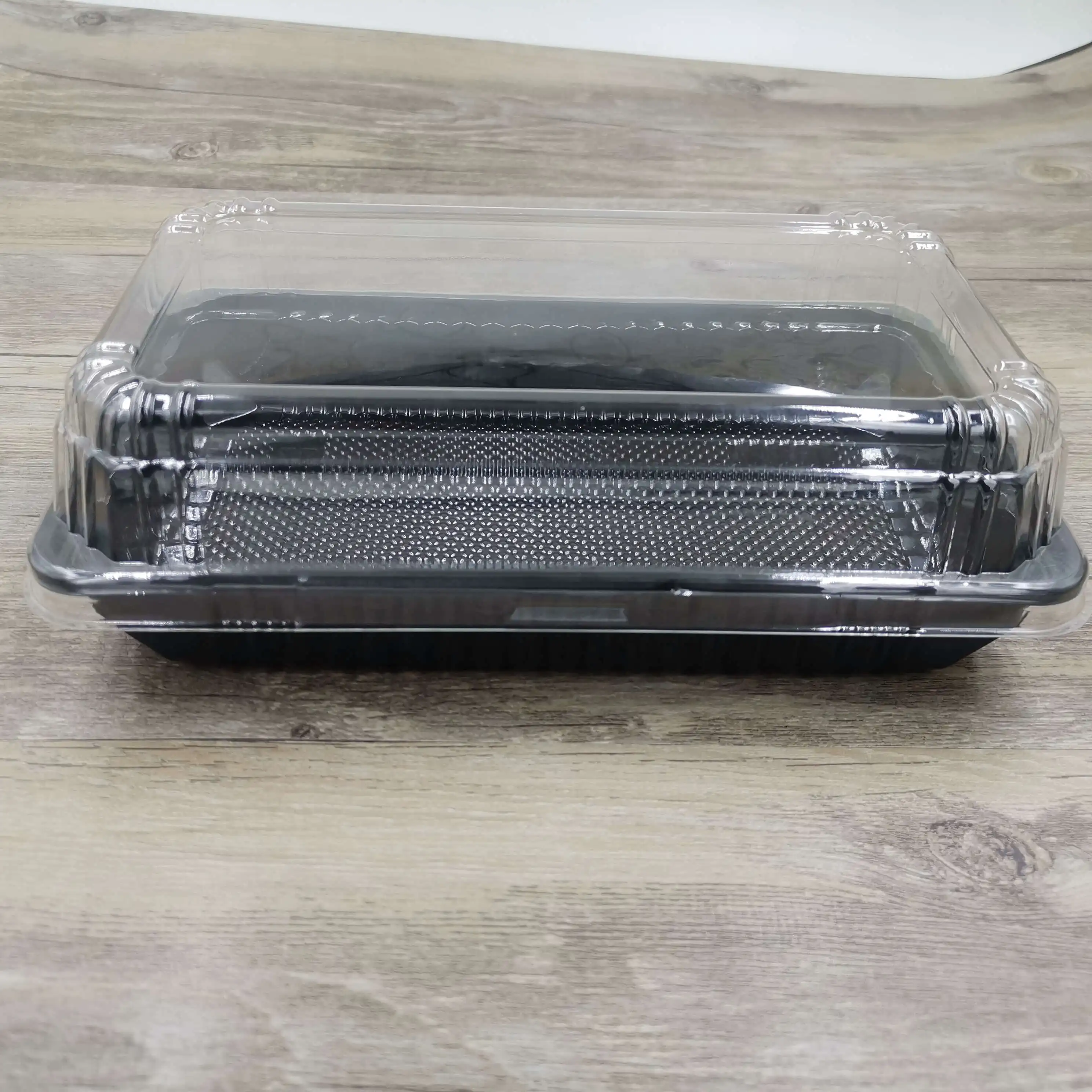 ZY004 new wholesale disposable plastic takeaway cake bread food box with clear lid