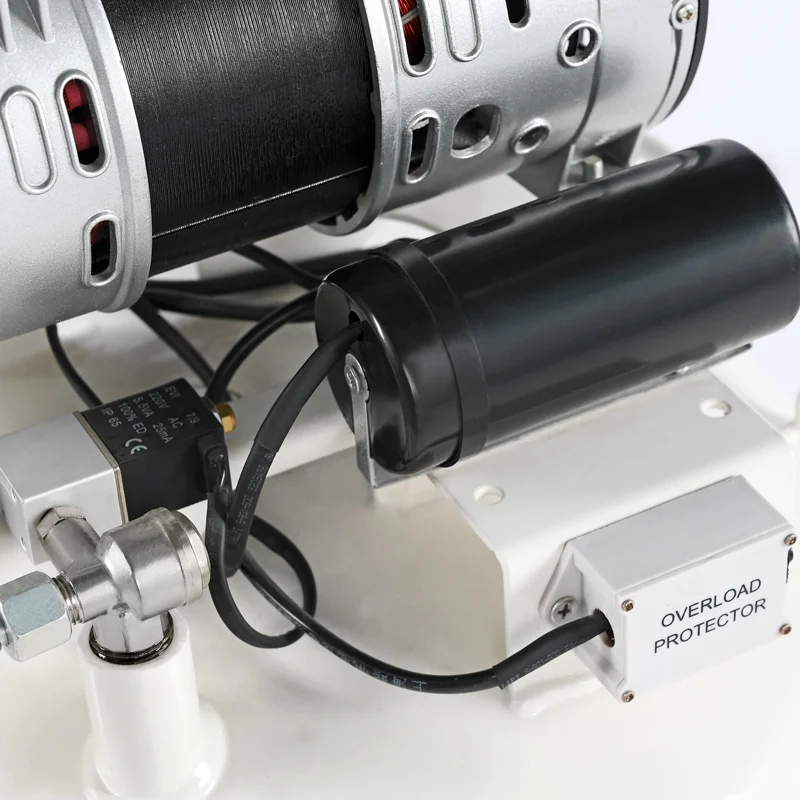 High quality 1HP ultra silent air compressor oil free 115V portable air compressor no diesel air compressor for dental chair