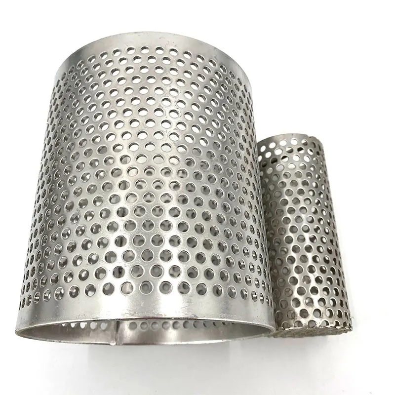 Stainless Steel Mesh Screen Filter Perforated Pipe/Tube For Automotive Exhaust System