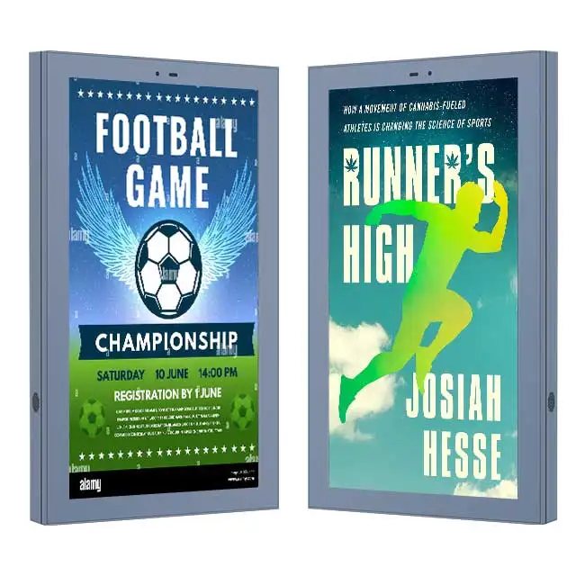 Factory Price 55 inch Public LCD Display Wall Mount  Digital Billboard Outdoor Advertising Screen Player Equipment