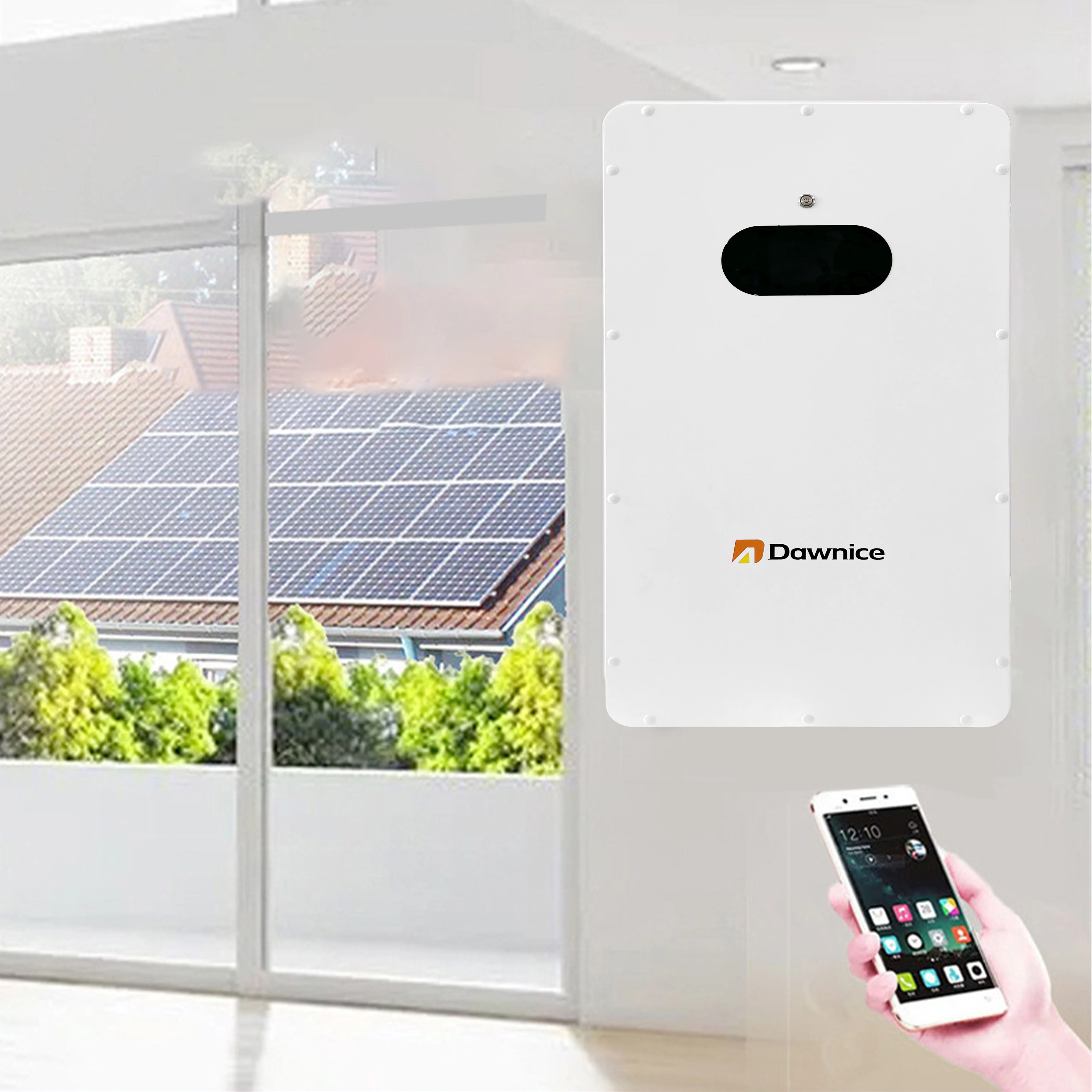 Dawnice Easy Moving EMS 48v 51.2v 100Ah 5kwh 10kwh 15kwh 16kwh 200Ah 314ah Home Power Wall-Mounted Lithium Ion Battery