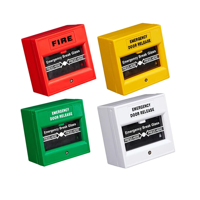 double throw emergency break glass Fire Alarm Button