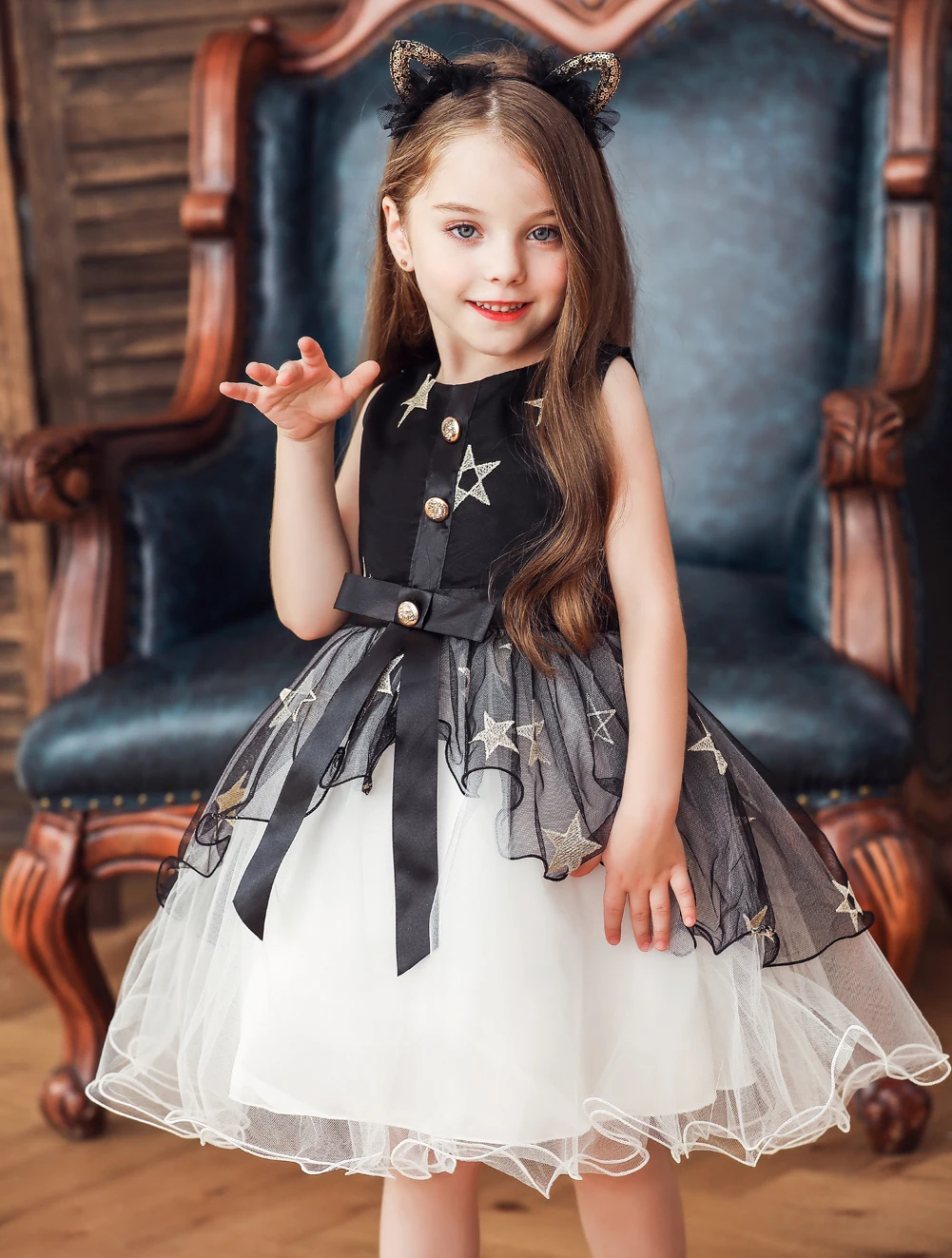 High quality Drop shipping Summer Dress for Children Party Wedding Dress Elegant Princess Vestidos Flower Girls Dress