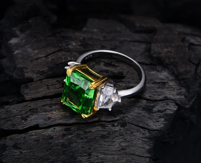 25 Colors 8A/5A Cz 13ct Big Stone Diamond 925 Sterling Silver Engagement Ring Custom Pink Heart Ring Wedding Rings Jewelry Women