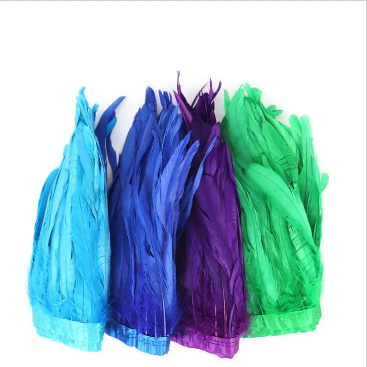 Fashion Dyed Cock Schlappen Feather Trimming
