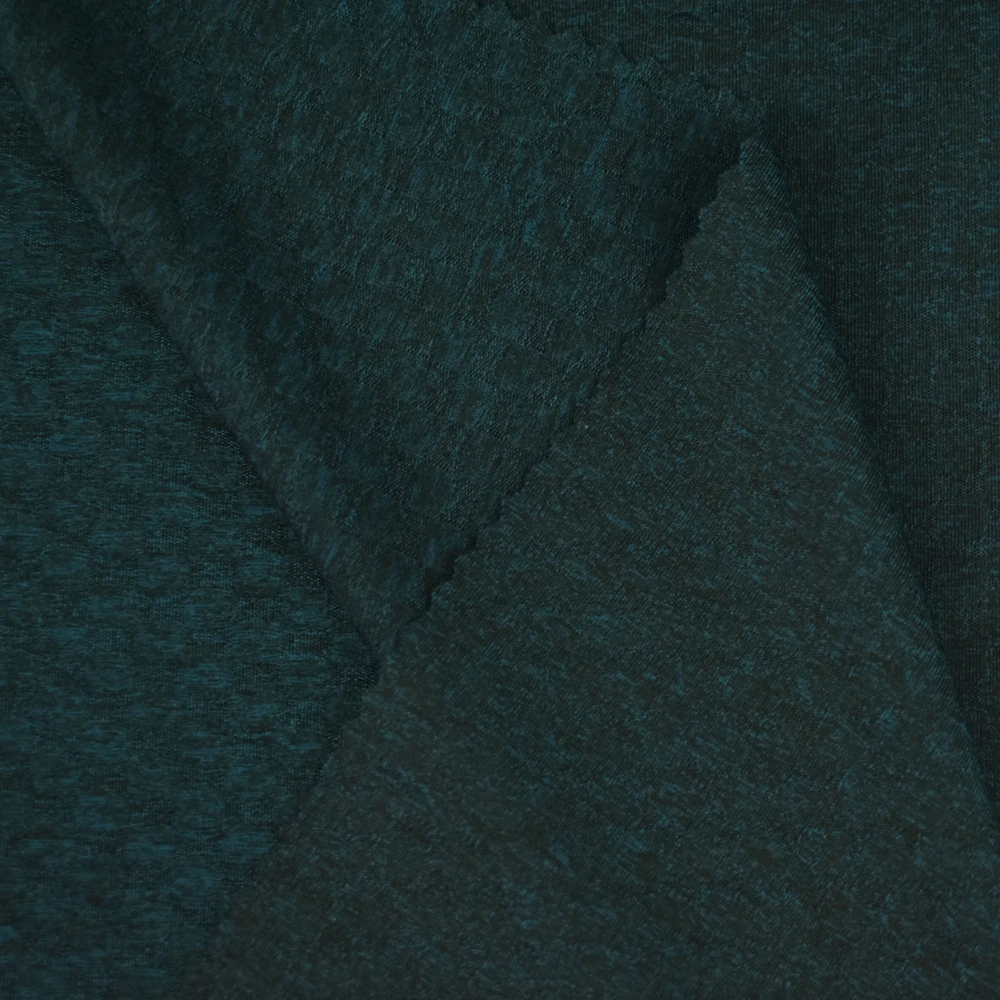 New fashion single check jacquard nylon polyester knitted spandex fabric for T-shirt 170gsm