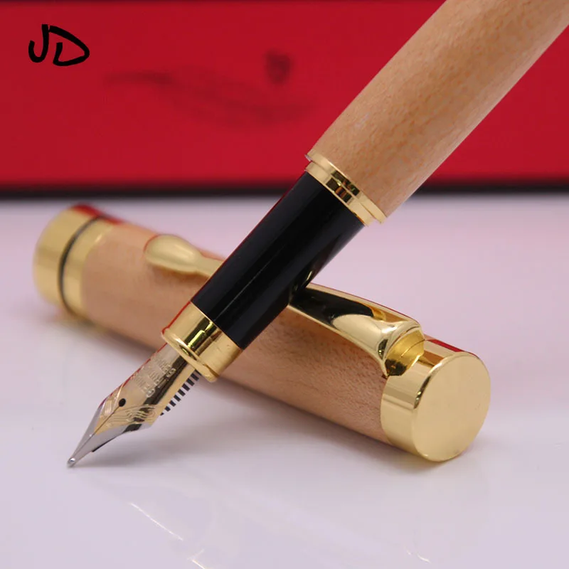 Высокое качество натурального дерева винтажная Классическая Роскошная гравированная деревянная ручка с индивидуальным логотипом
