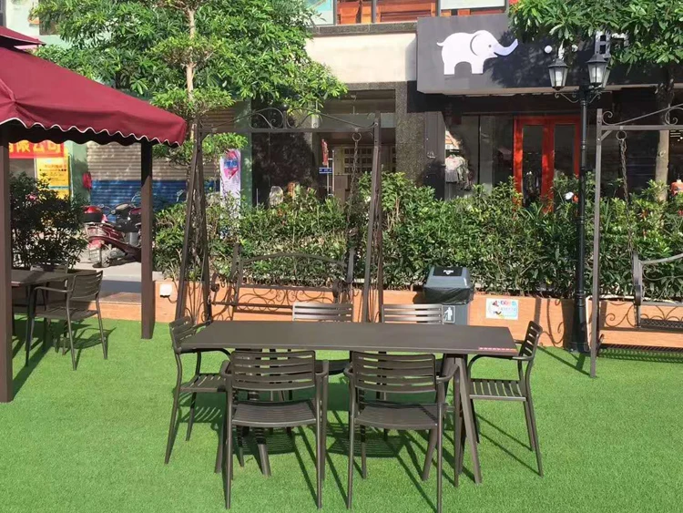 Outdoor Stackable Metal Garden Chairs Patio Chair