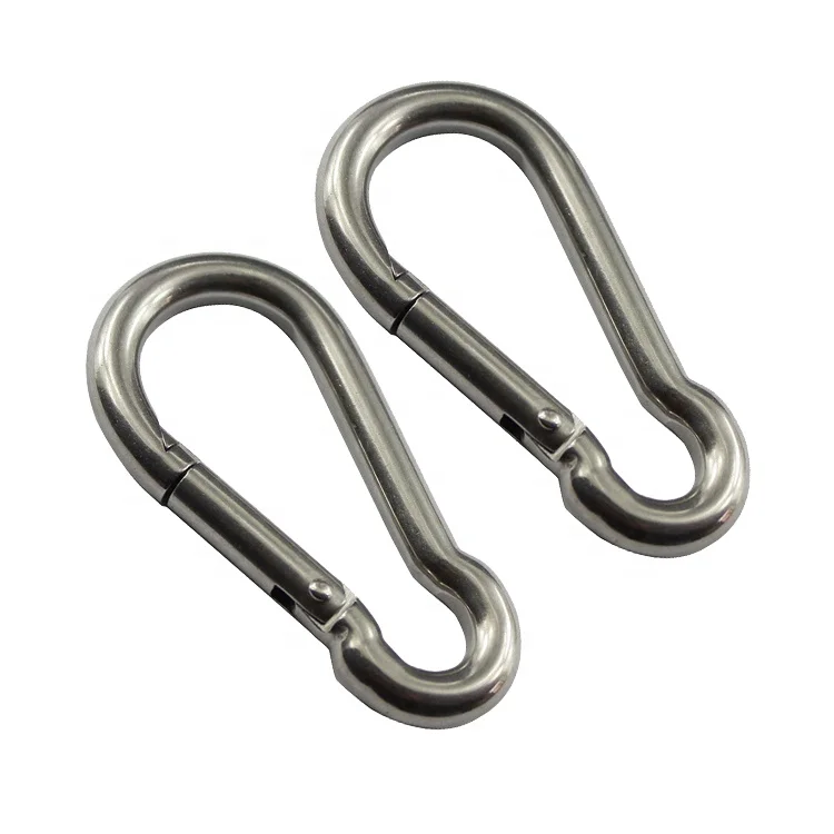 304 316 Stainless Steel Carabiner Marine Grade Scuba Diving Clip Heavy Duty Outdoor Climbing Spring Hook Carabiner