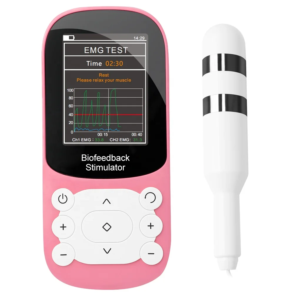 Biofeedback Nerve and Muscle Stimulator EMG/EMS pelvic floor stimulator Trainer Kegel Toner Relieve Pelvic Floor Muscle Pain