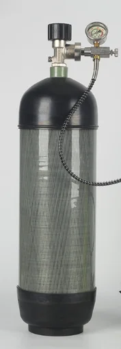 Air Rebreather Breathing Apparatus Pressure Reducer With Breather Valve and Pressure Gage