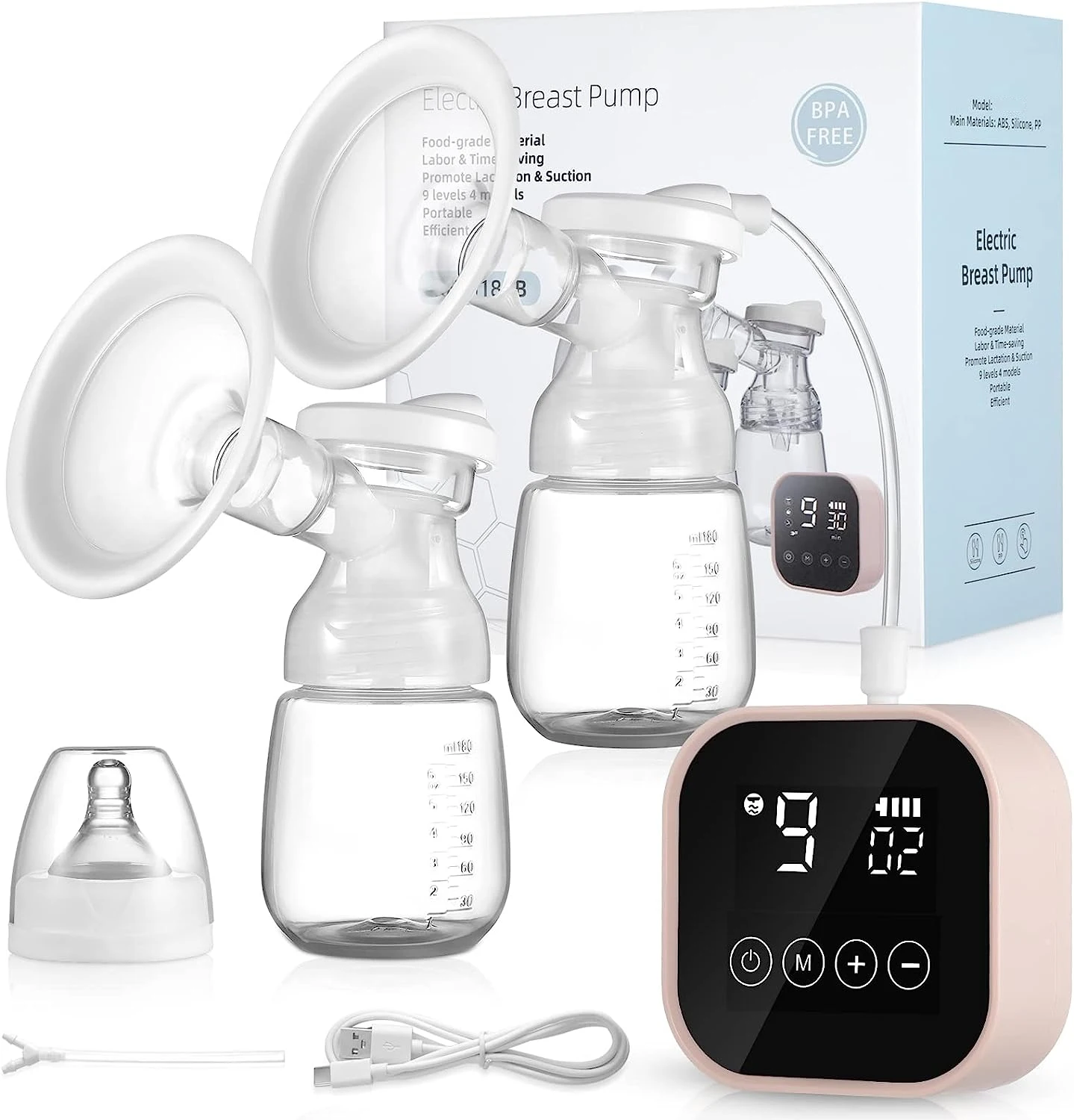 tire lait breast milk sucker double electric milk puller pump portable milk extractor breastpump handsfree silicone breast pump