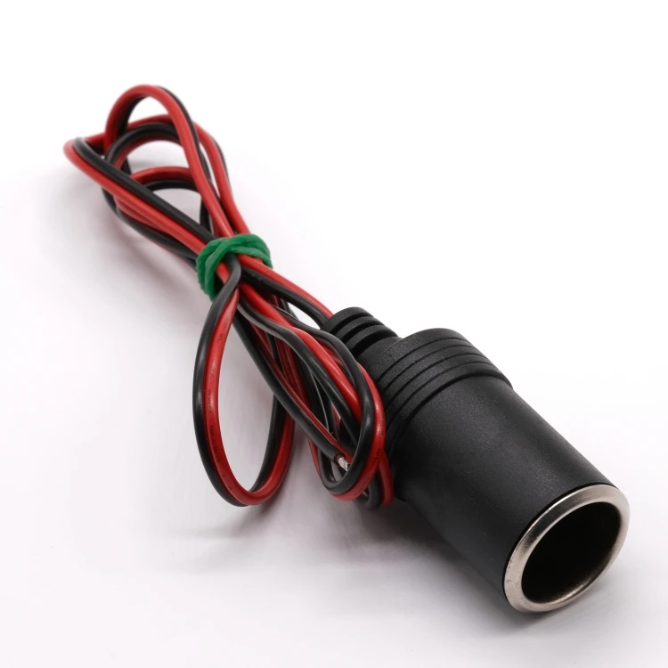 OEM/ODM 12V Female Wiring Harness Car Cigarette Lighter Socket Cable Assembly Car Adapter Plug Har Wire Assembly