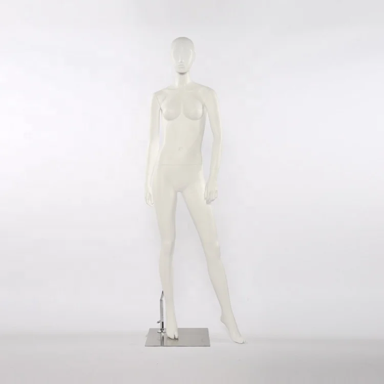 customized matte white standing female mannequins with abstract face full body women manikin fiberglass maniquies