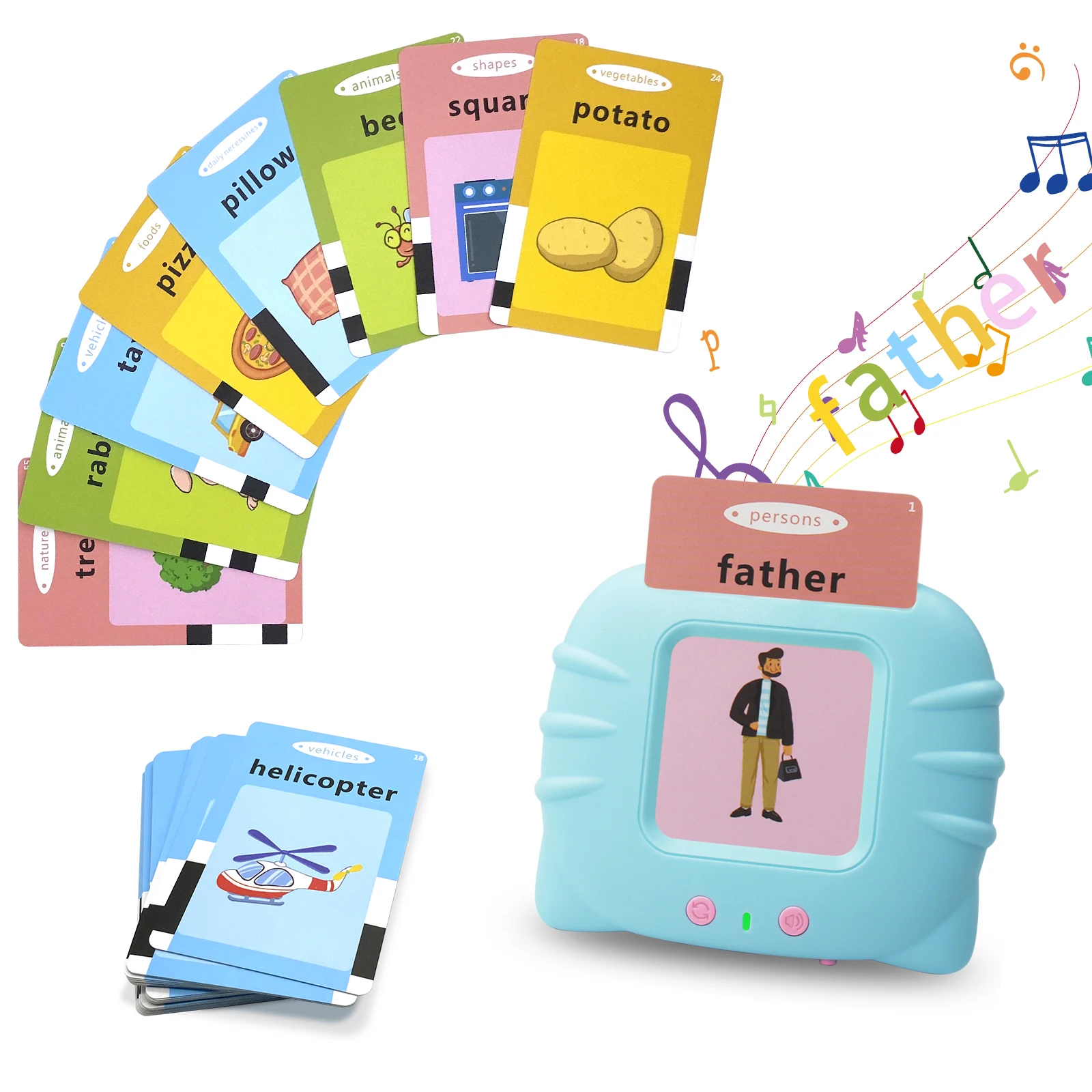 Educational Early English Learning Machine Preschool Baby Intelligent Learning Machine Toys for 2-6 Year Toddler