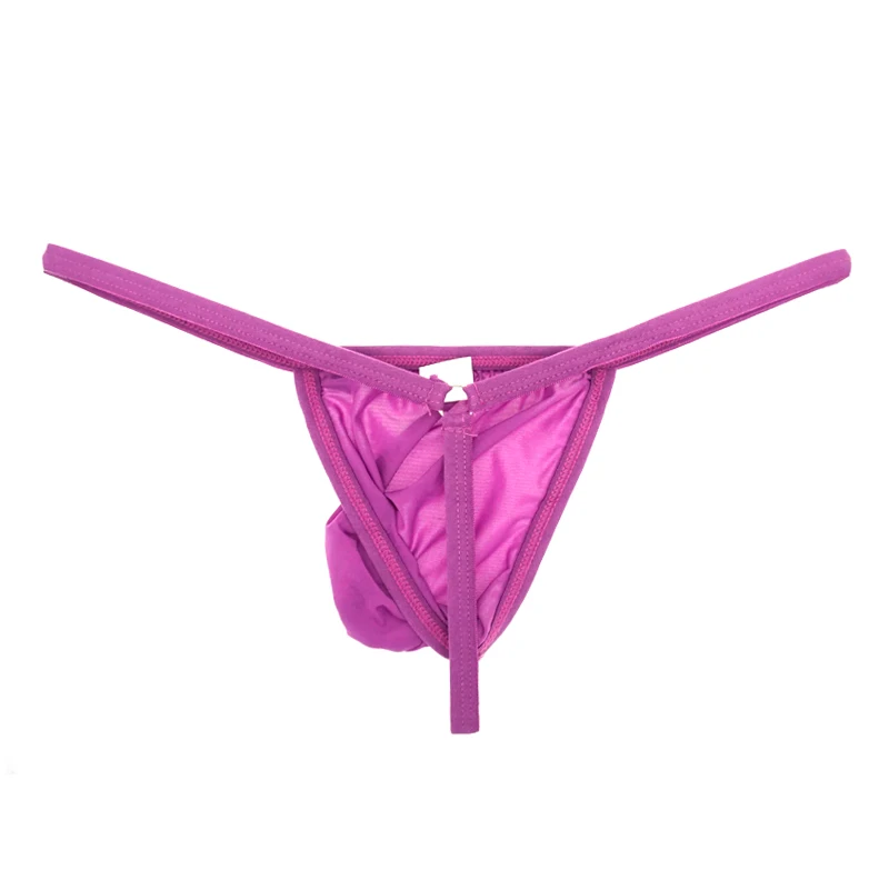 sissy men Thong Underwear Ultra Thin Bulge Pouch Exotic Male Bikini jockstrap Sexy Mens G String