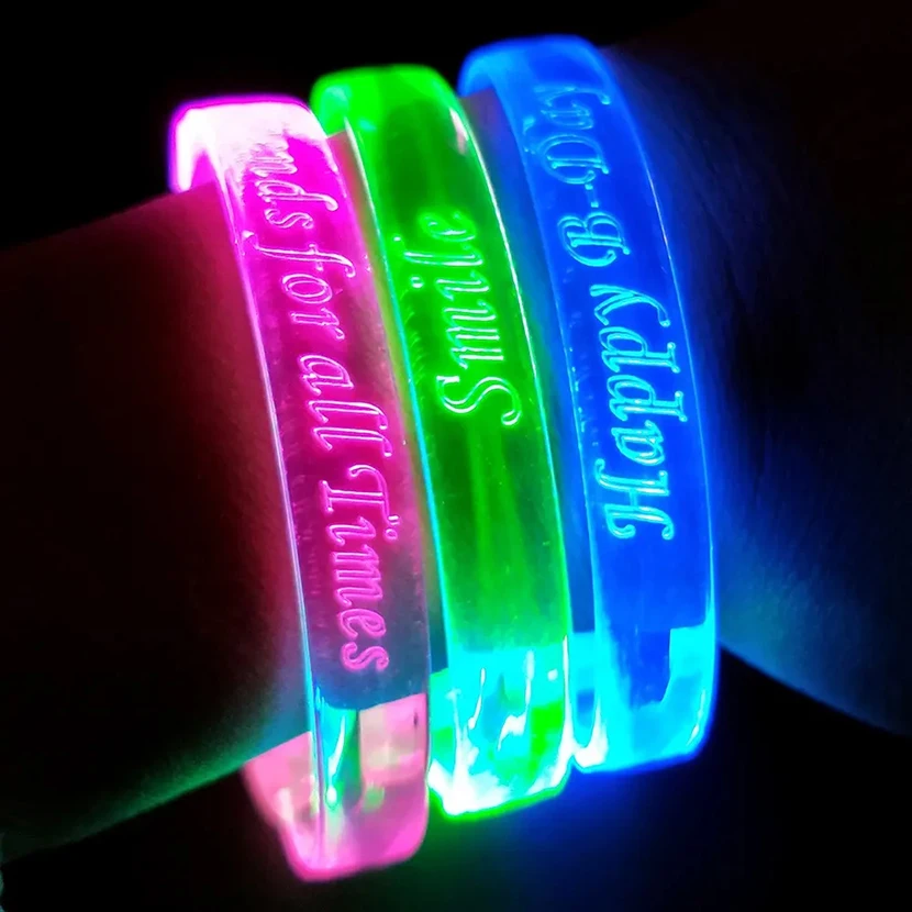 Hot Selling LED Flashing Music Sound Activated LED Luminous Bracelet Light Up Wristband for Concert