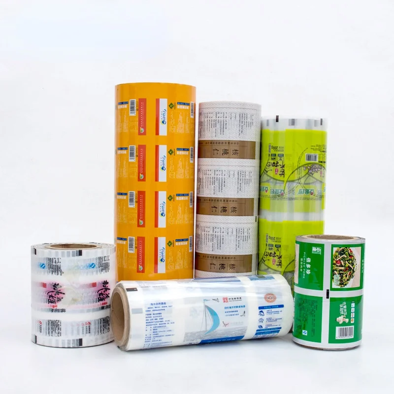 Professional manufacturers custom printed roll film cheese packaging food grade PET plastic film roll packaging for machine