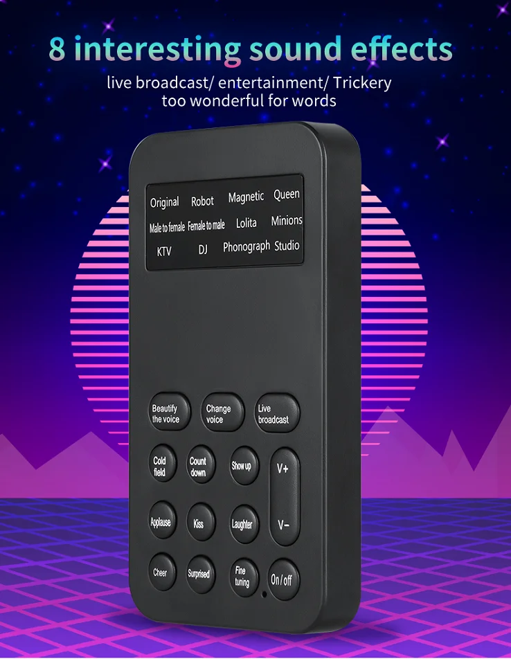 Mini Portable Venus 8 Language Replacement Device Audio Card Sound Tripper Online Chat Singing