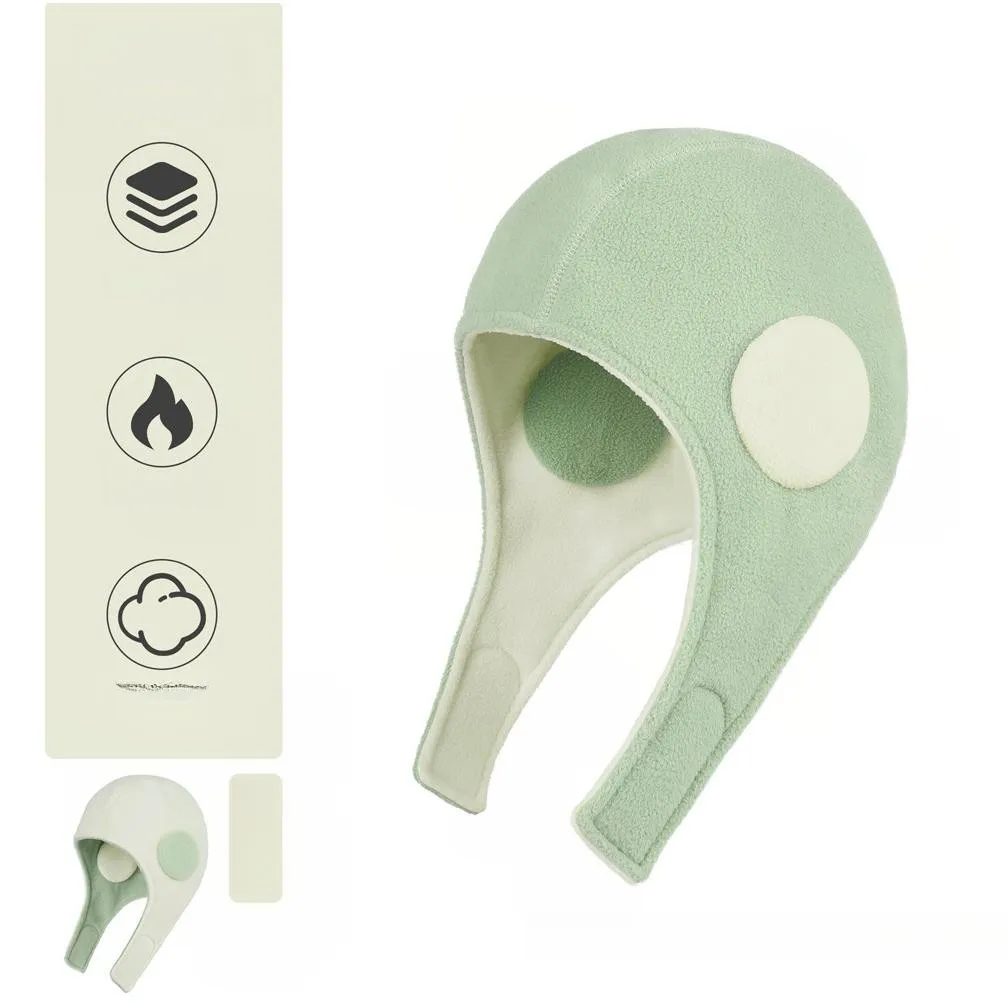 Knitted Hat With Cat Ears Baby Pom Pom Breathable Summer With Under New Arrivals Winter Beanie Crochet Caps Hat With Silk Lining