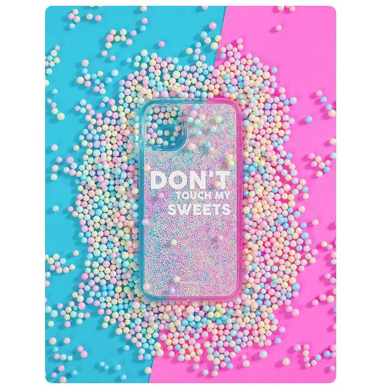 Beautiful candy of phone case rainbow sugar for iphone 11 and 12 series 7/6/6s 8 x plus