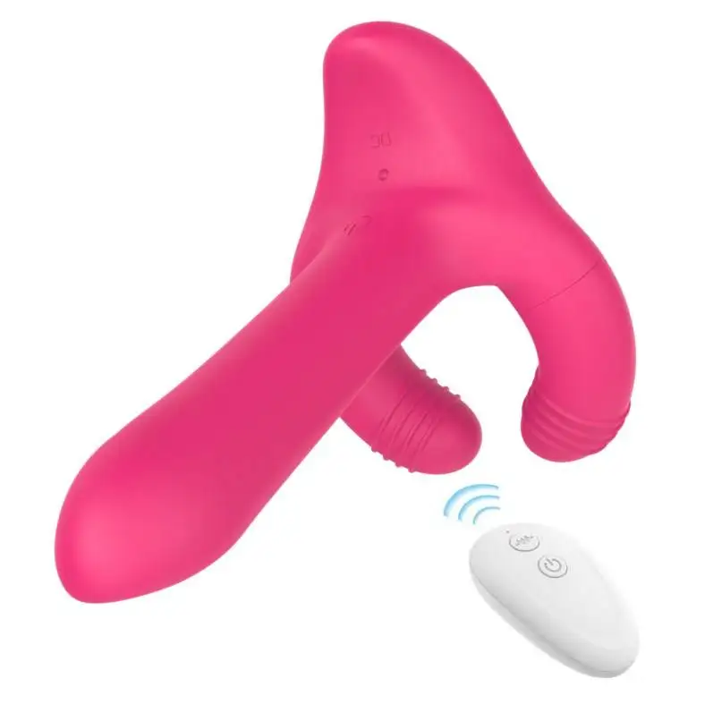 Remote Control Silicone G Spot Stimulate Dildo Nipple Penis Clip Masturbator Adults Sex Toys Scalp Massage Vibration Comb