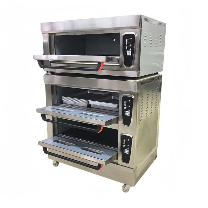 China wholesale 3 layers 3 deck 15 trays oven electric and gas