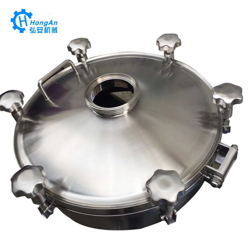 Stainless steel manway pressure vessel manhole covers