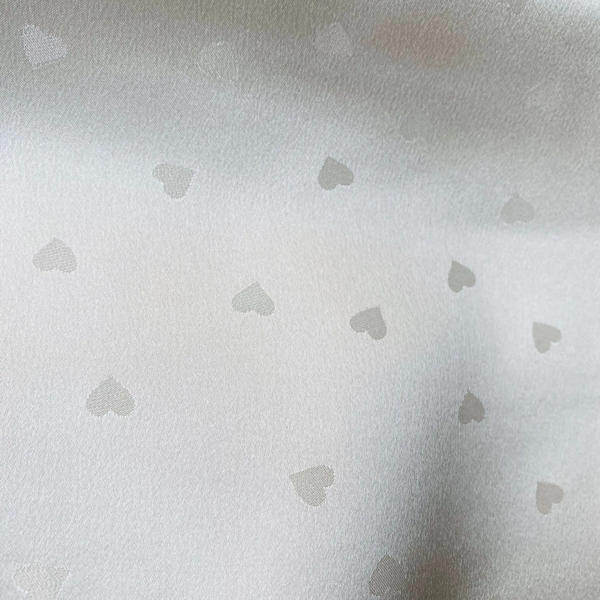 Custom brocade jacquard silk viscose satin fabric for dress garment/ clothes/Shirt /Dress white color for dyeing/printing