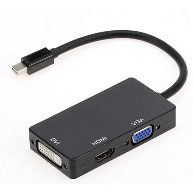 Адаптер 3 в 1 MINI displayport-VGA + HDTV + DVI, Мини dp-разъем vga для MacBook