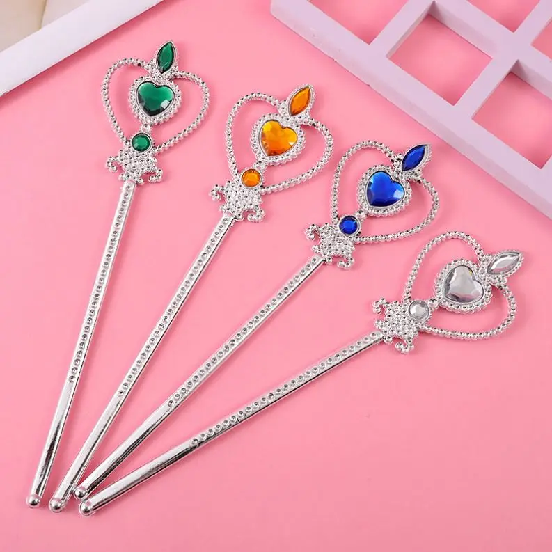 Wholesale Cheap Plastic Tiaras Dress Up Snow And Ice Colors kids Princess Plastic Crown for Girls
