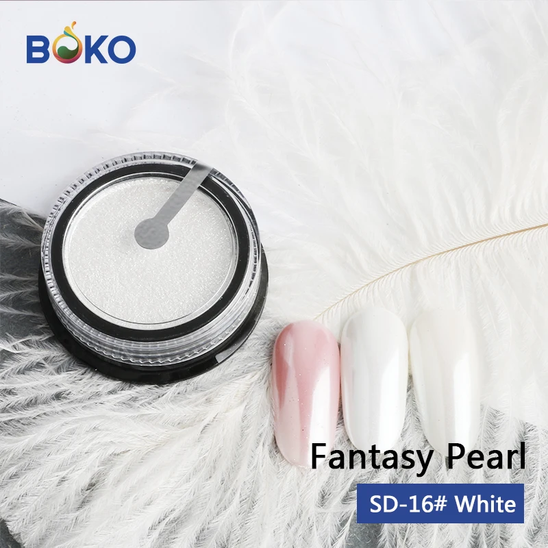 BOKO SD-16 custom private label pearlescent pigment powder  Color Mica pear pigment mirror pigment solid chrome powder