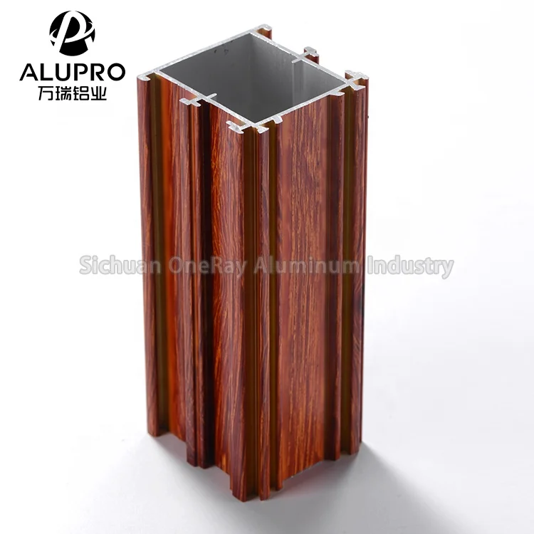 
wooden print aluminium profile For Windows 6063 t5 aluminum price per kg aluminium frame 