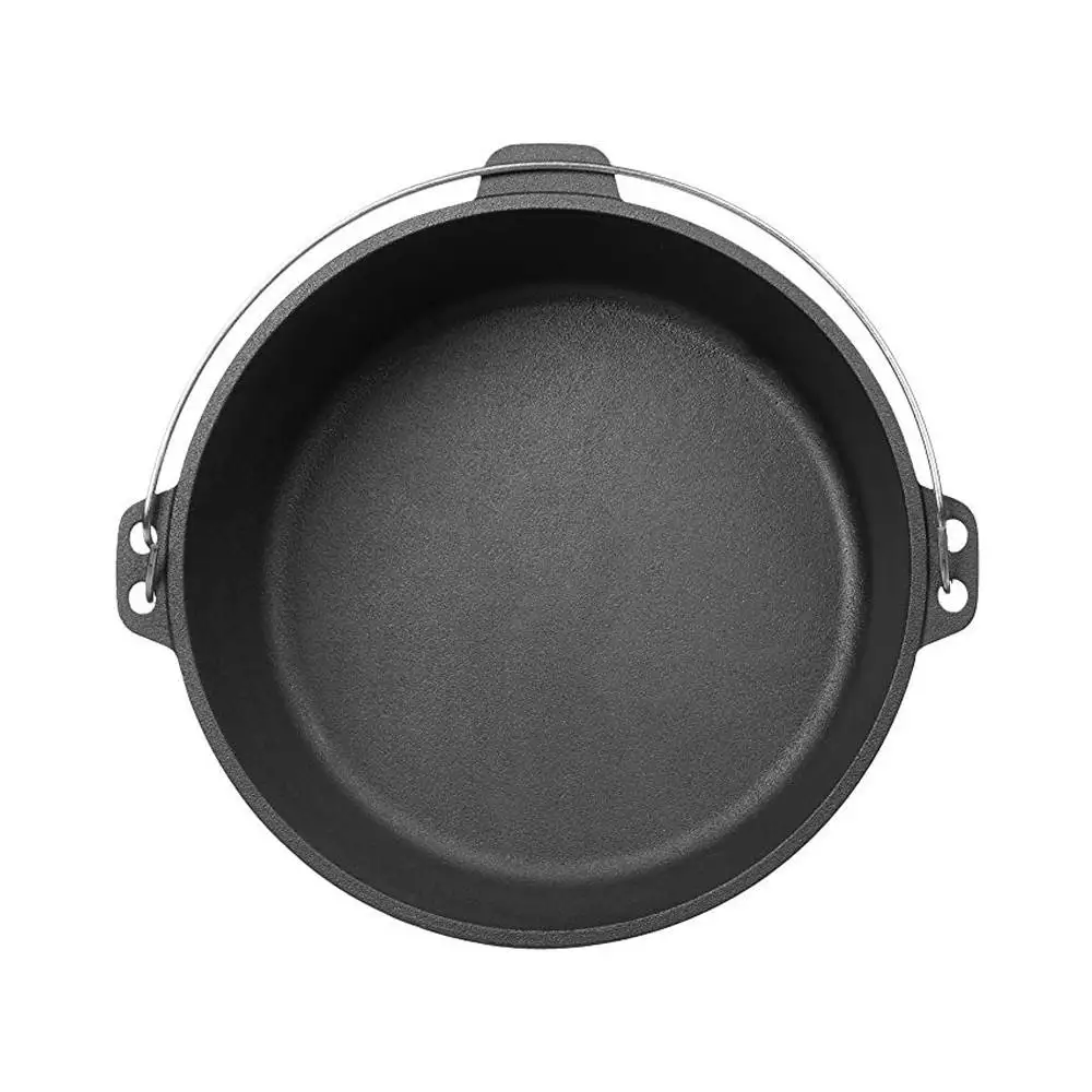Customized outdoor cast iron single camping outdoor picnic dutch oven pot