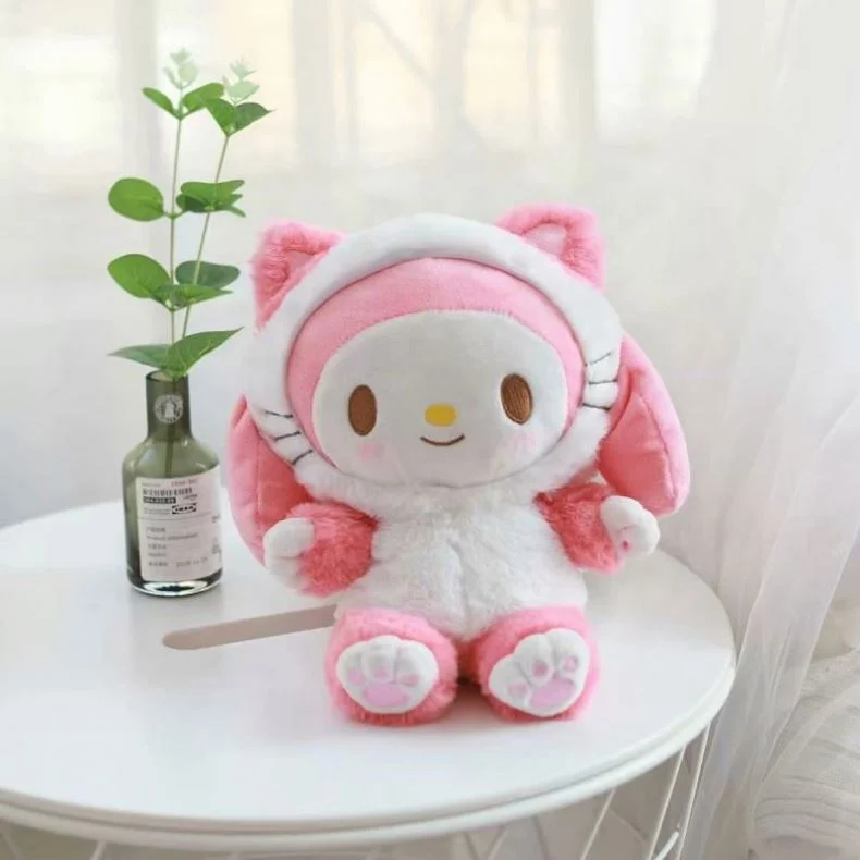 Wholesale 25cm Sanrioed My Melody Plush Toy Anime Cinnamon Love Doll Plush Pillow For Kids