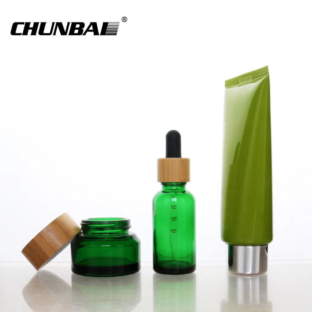 Screen Printing 1oz 2oz 30ml 60ml  matte black amber cosmetic packaging facial essence glass dropper bottle with bamboo cap