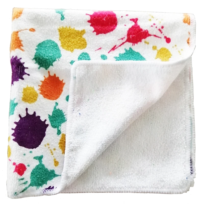 Microfiber household all purpose cleaning cloth with printing