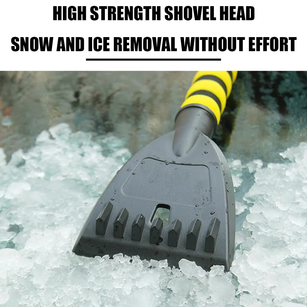 Snow Brush Ice Scraper,  Snow Removal Tool for Windshield, Auto Comfortable Foam  Brush Head for Cars Windows