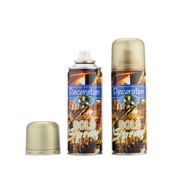 Wholesale Can Be Customized High Quality OEM Christmas Decoration Gold Silver Metallic Spray Paint